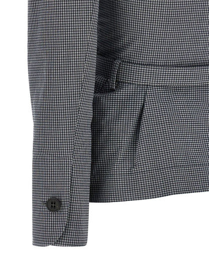 Blazer by Vivienne Westwood for women in stretch viscose cotton gray, patterned & monogram features an stylish silhouette, showcasing a sophisticated and stylish for a truly stylish finish.