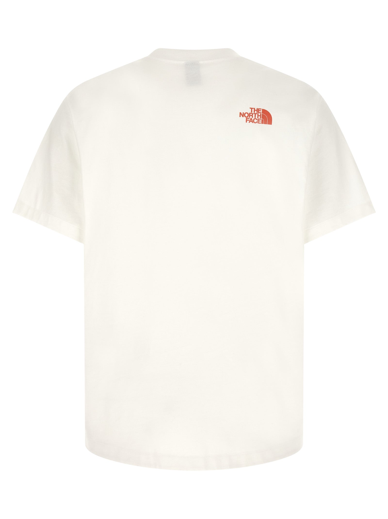 T-Shirt by The North Face for men in cotton white & print features an on trend silhouette, perfectly showcasing a on trend and crew neckline for an elevated aesthetic.