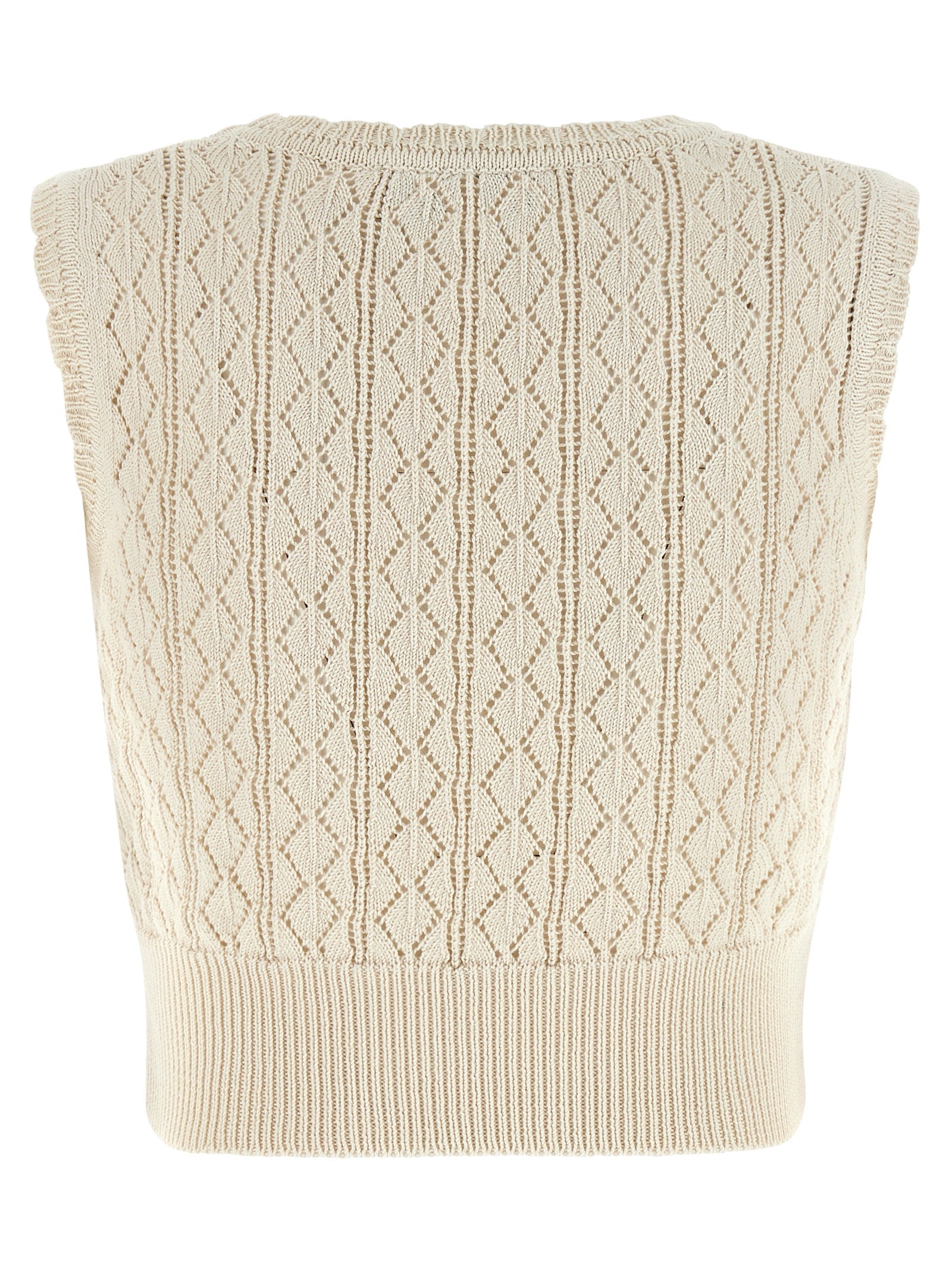 T-Shirt by Vivienne Westwood for women in organic cotton beige & patterned features a plush silhouette, showcasing a sophisticated crew neckline and for a truly plush finish.