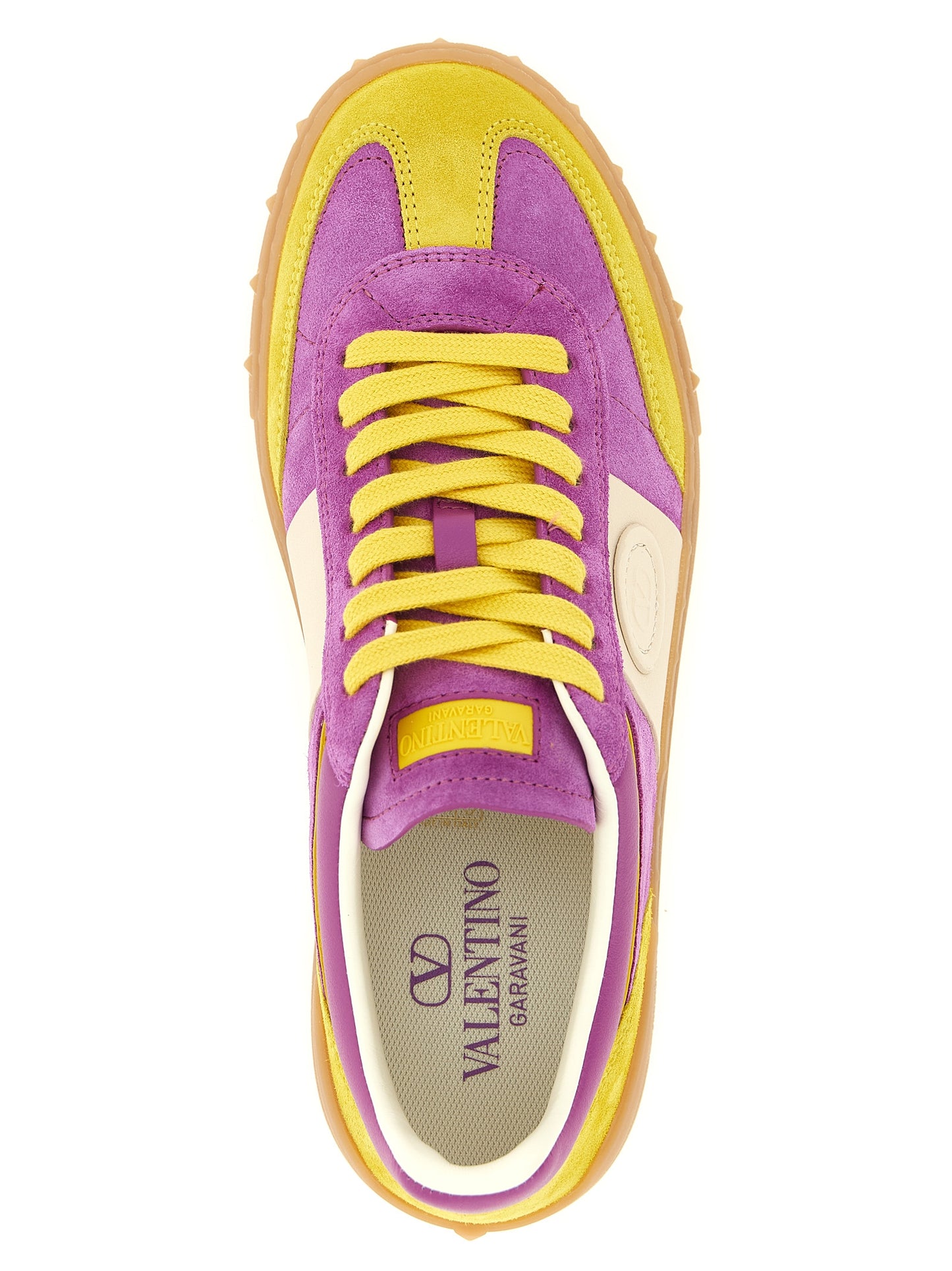 Athletic Sneakers by Valentino Garavani for women in calfskin leather multicolor & signature features an exquisite silhouette, showcasing the premium athletic style of the V Logo Women's Athletic Calfskin Leather Sneakers with an exquisite finish.