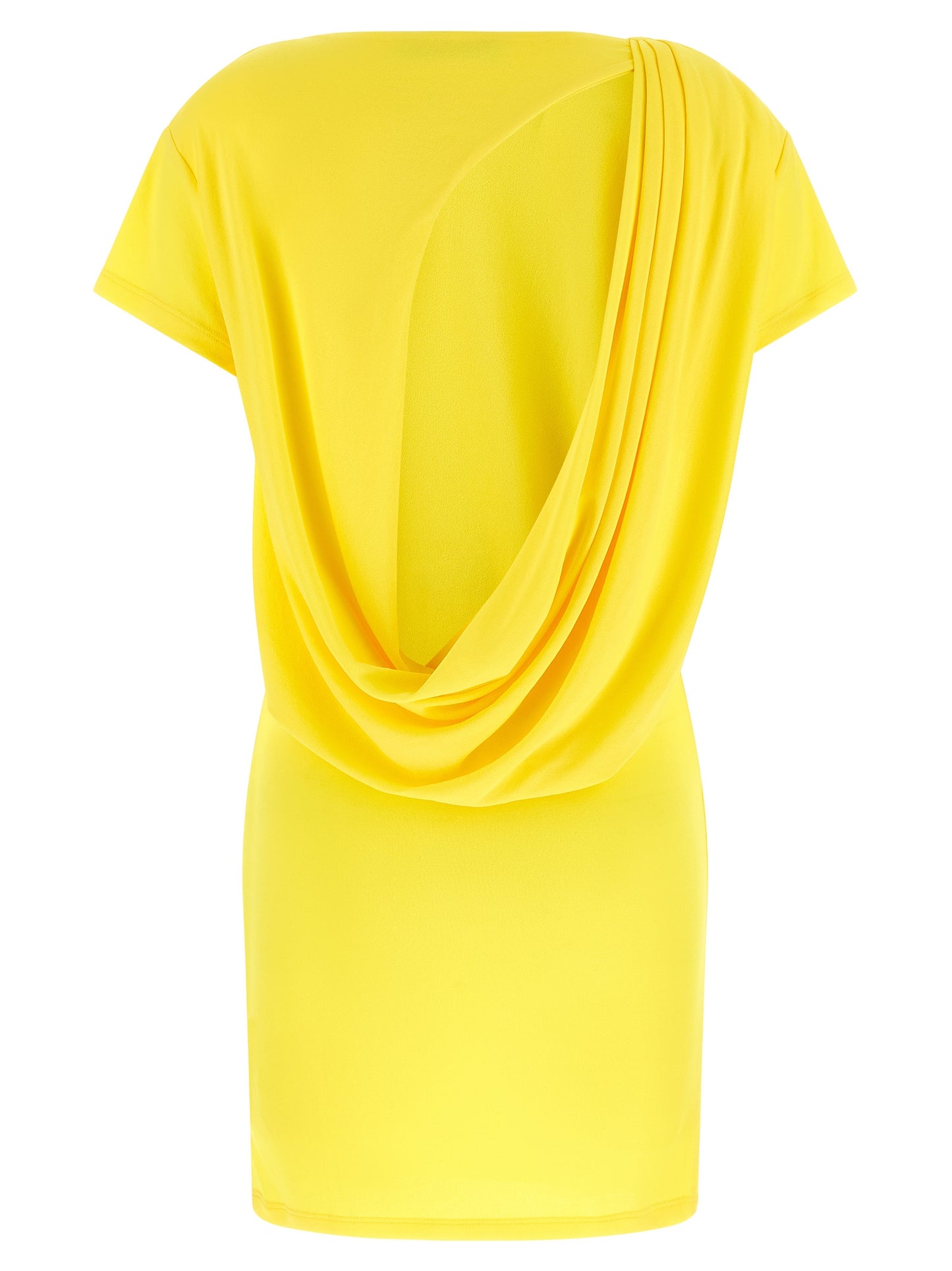 Dress by Jacquemus for women in polyamide viscose bicolour & yellow features an magnificent silhouette, artfully detailed with a magnificent boat neckline and that flows into an magnificent short.