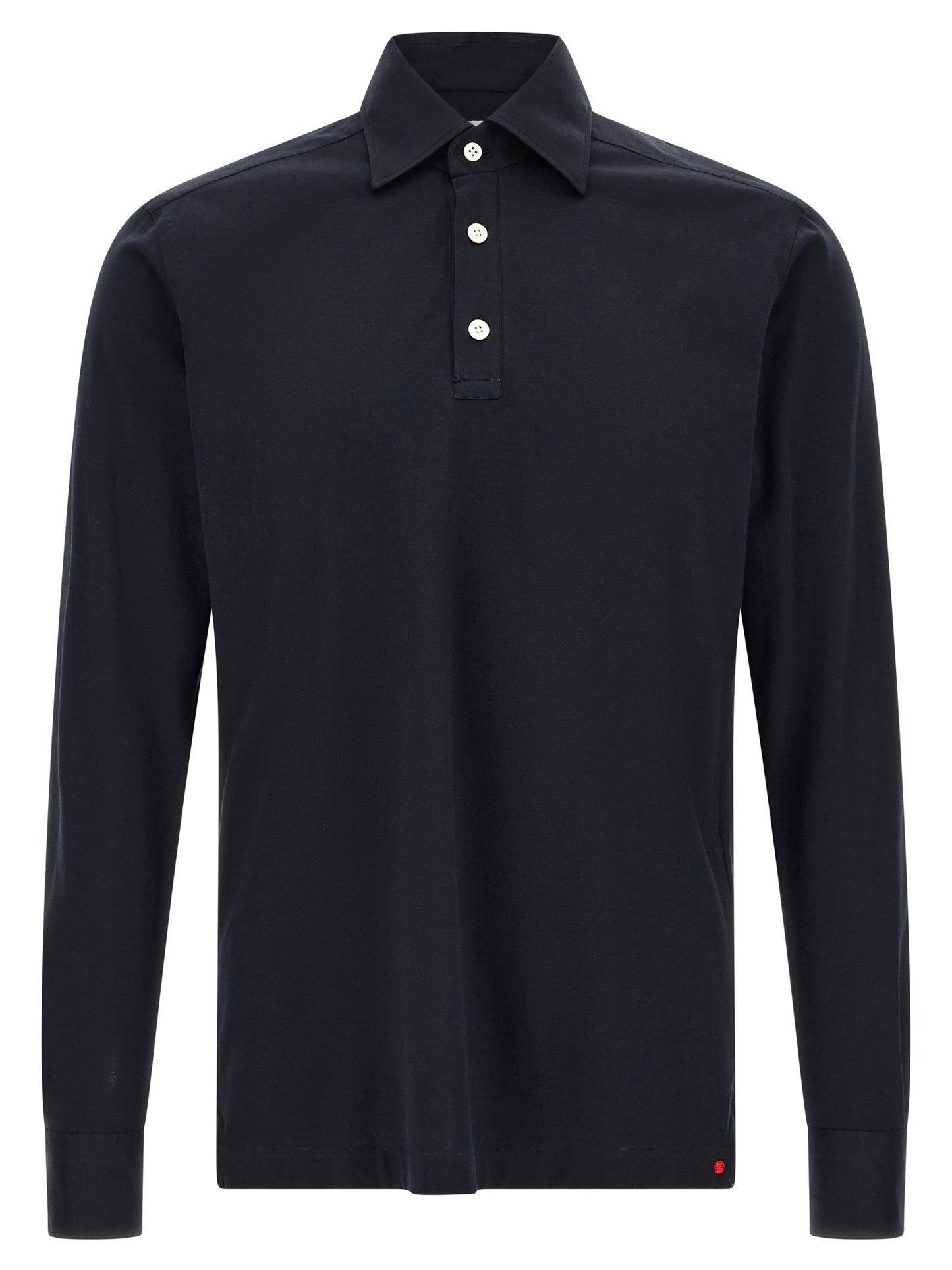 Polo Shirt by Kiton for men in cotton blue showcases a enviable silhouette, featuring a refined and for a enviable finish.