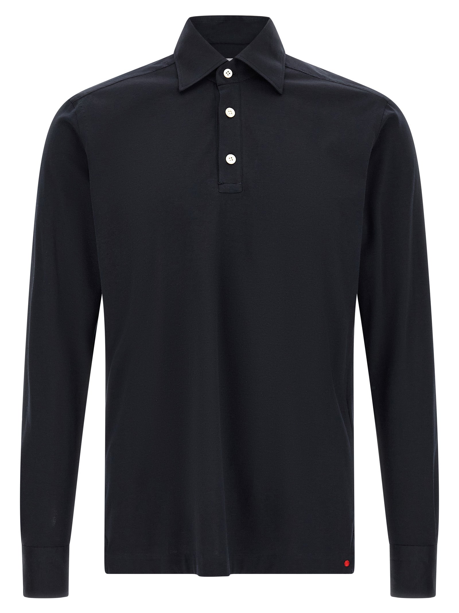 Polo Shirt by Kiton for men in cotton blue showcases a enviable silhouette, featuring a refined and for a enviable finish.