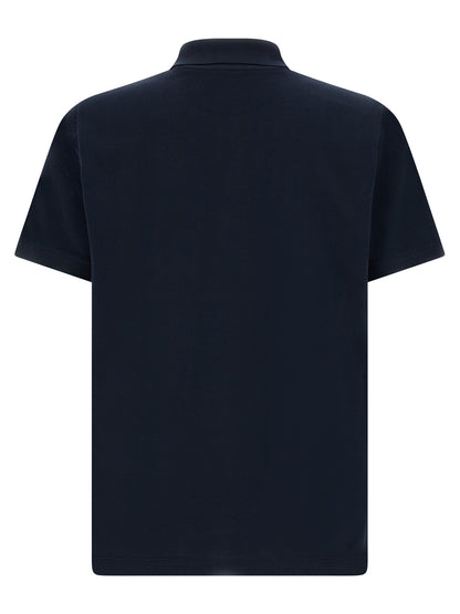 Fendi Selleria Men's Short-Sleeve Cotton Polo Shirt - Blue