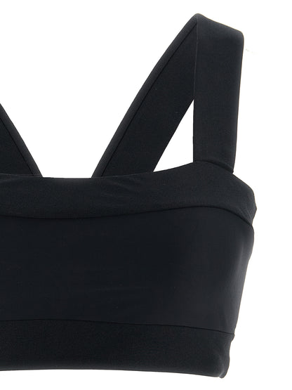 Swimwear Top by GOLDBERGH for women in stretch polyamide black features a refined silhouette, beautifully highlighting the premium cut and style of this Women's Stretch Polyamide Swimwear Top.