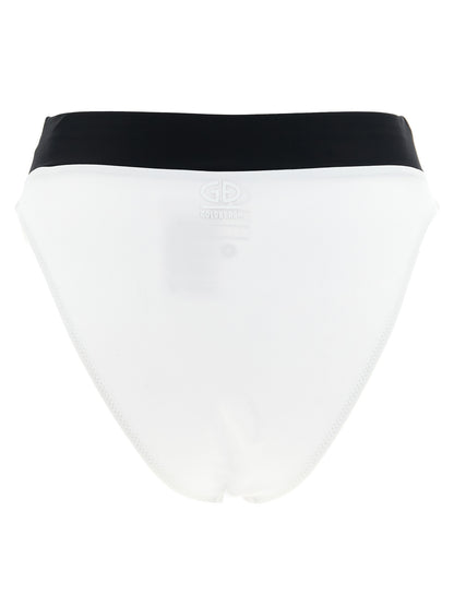 Bikini by GOLDBERGH for women in stretch polyamide bicolour, black & white presents a sun-drenched silhouette, showcasing the sun-drenched Women's Stretch Polyamide Bikini design with a sun-drenched cut for a premium finish.