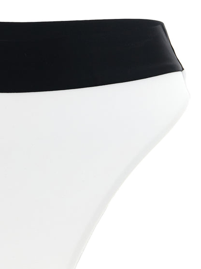 Bikini by GOLDBERGH for women in stretch polyamide bicolour, black & white features a sultry chic silhouette, showcasing the sultry chic design of this Women's Stretch Polyamide Bikini with a sultry chic fit.