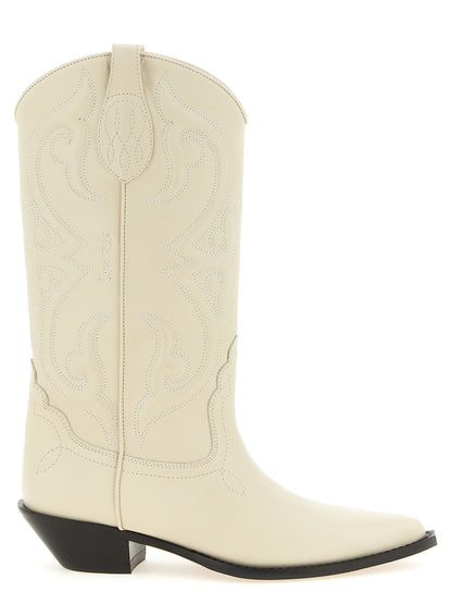 Chelsea Boots by Sonora for women in calfskin leather white & patterned features an enchanting design from the Women's Calfskin Leather Chelsea Boots collection, highlighting a enchanting and pointed toe style for a refined look.