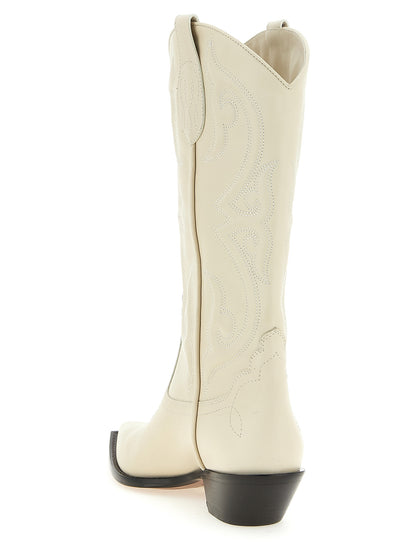 Chelsea Boots by Sonora for women in calfskin leather white & patterned features an avant-garde Women's Calfskin Leather Chelsea Boots silhouette, defined by a sophisticated and a avant-garde pointed toe style.