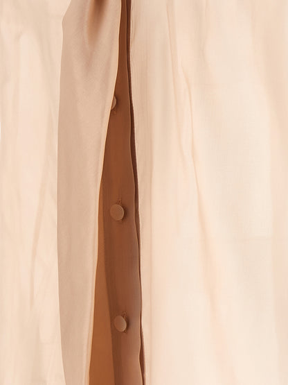 Blouse by MAISON JEJIA for women in silk multicolor, pink & transparent features an polished silhouette, showcasing a sophisticated and detail for a truly polished finish.