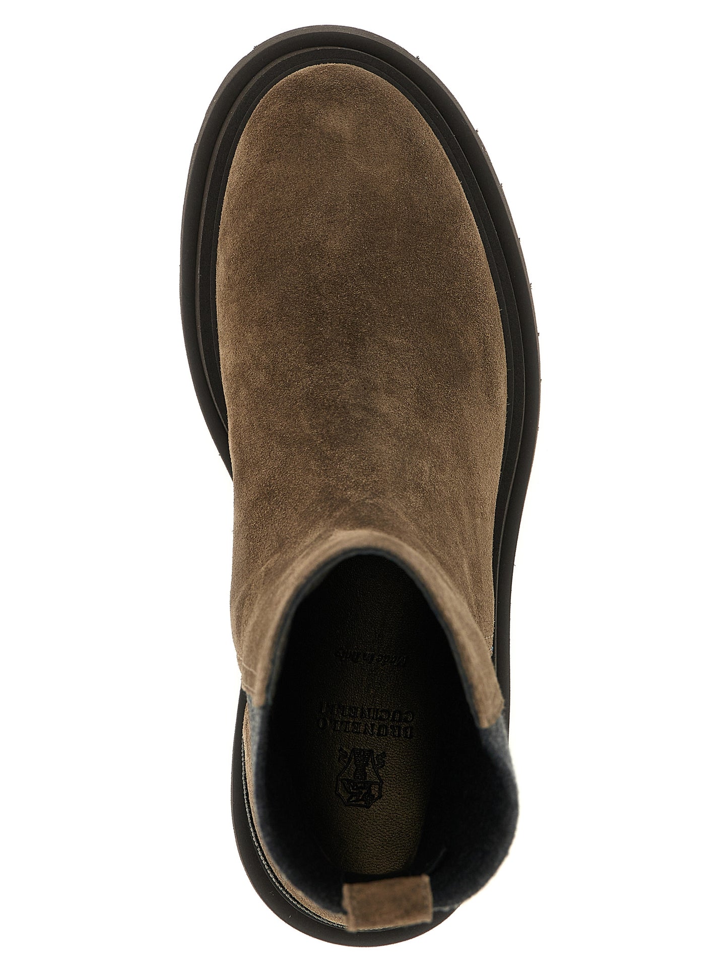Ankle Boots by Brunello Cucinelli for women in suede calfskin leather brown features an enchanting design from the Monile Women's Suede Calfskin Leather Ankle Boots collection, highlighting a enchanting and for a refined look.