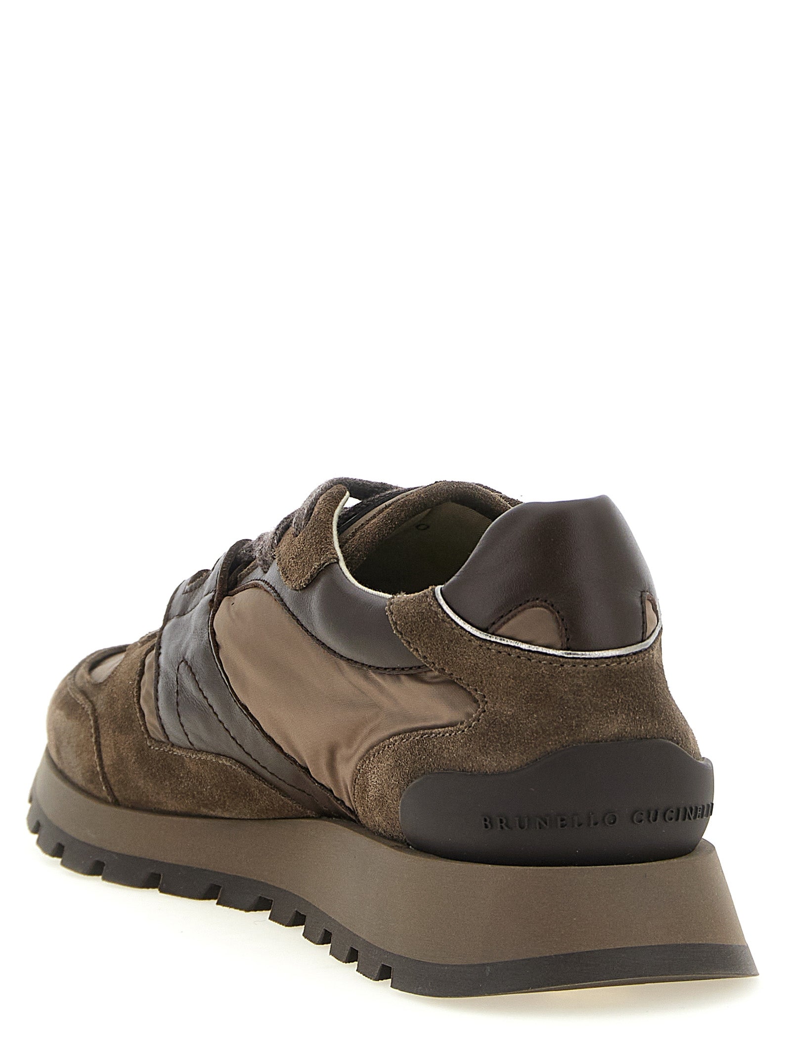 Athletic Sneakers by Brunello Cucinelli for women in tu & calfskin suede leather bicolour & green features an timeless silhouette from the Women's Athletic TU & Calfskin Suede Leather Sneakers collection, showcasing a timeless athletic style for a timeless look.