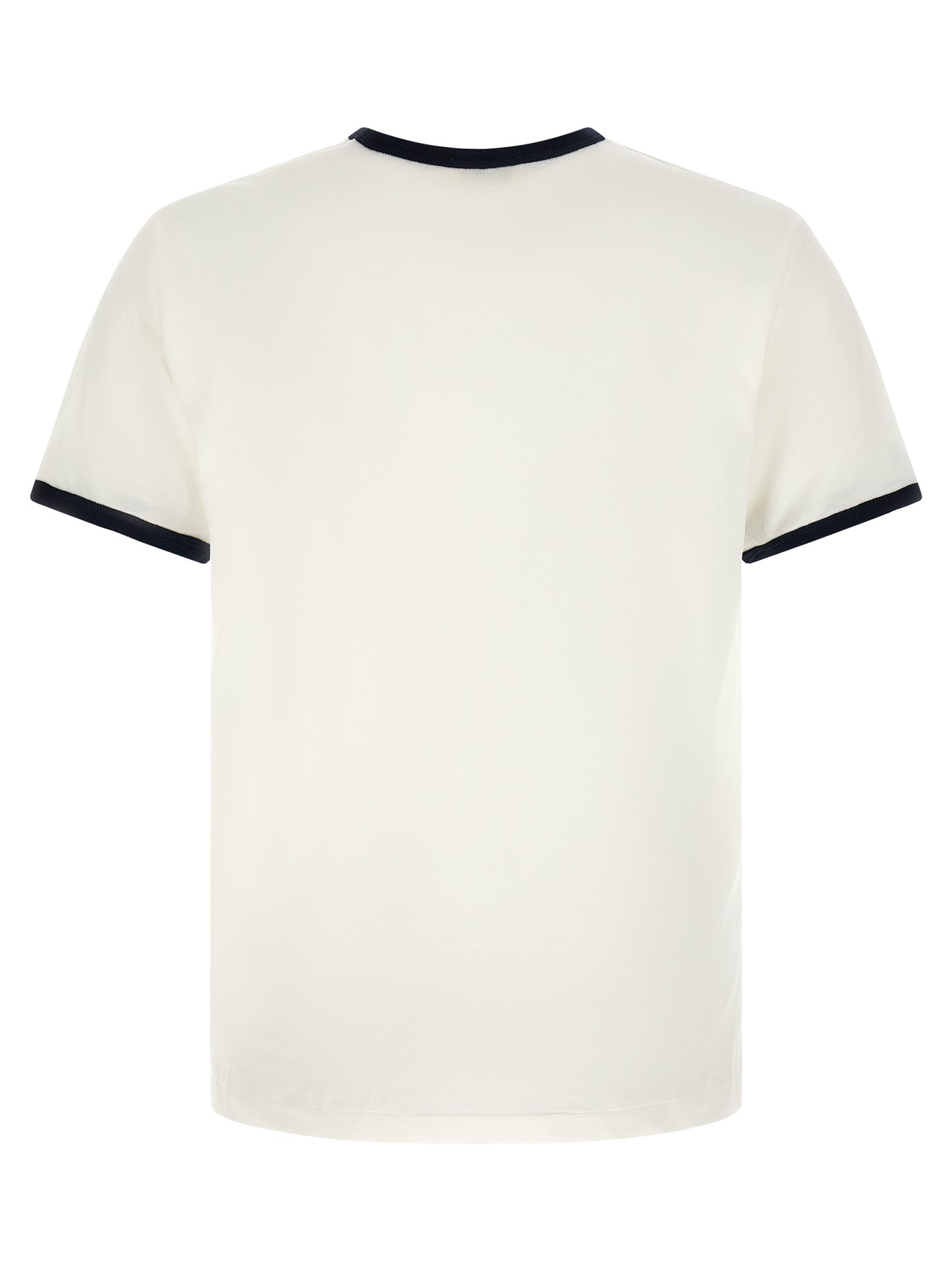 T-Shirt by SECOND/LAYER for men in cotton bicolour, black, white & print showcases a unassuming silhouette, artfully detailed with a refined and unassuming for a sophisticated, contemporary look.