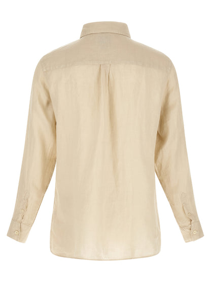 This Polo Shirt by MC2 Saint Barth for men in linen beige presents a flawless silhouette, showcasing flawless detailing and a refined for a truly flawless aesthetic.
