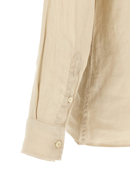 Polo Shirt by MC2 Saint Barth for men in linen beige showcases a enviable silhouette, featuring a refined and for a enviable finish.