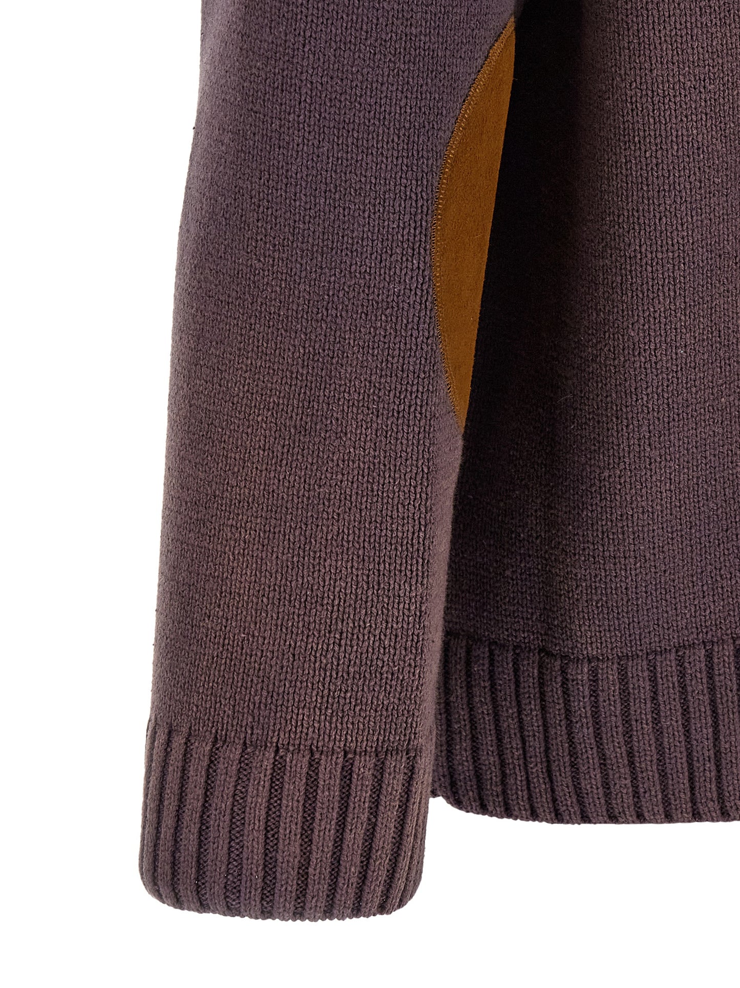 Cardigan by FOUND for men in horse leather & cotton brown, patterned & jacquard features an impeccable silhouette, showcasing a sophisticated and detail for a truly impeccable finish.