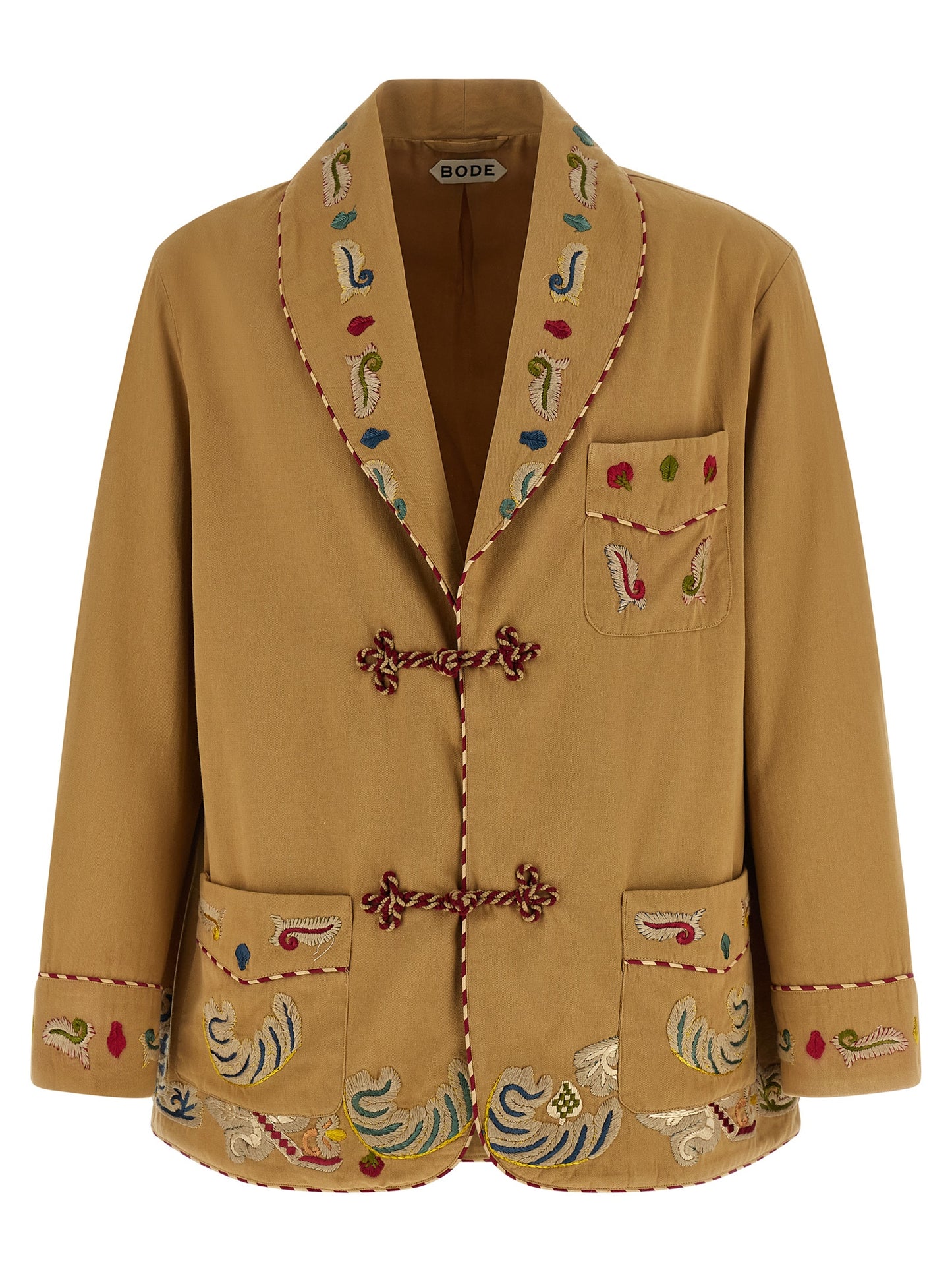 BODE Men's Cotton Blazer - Beige