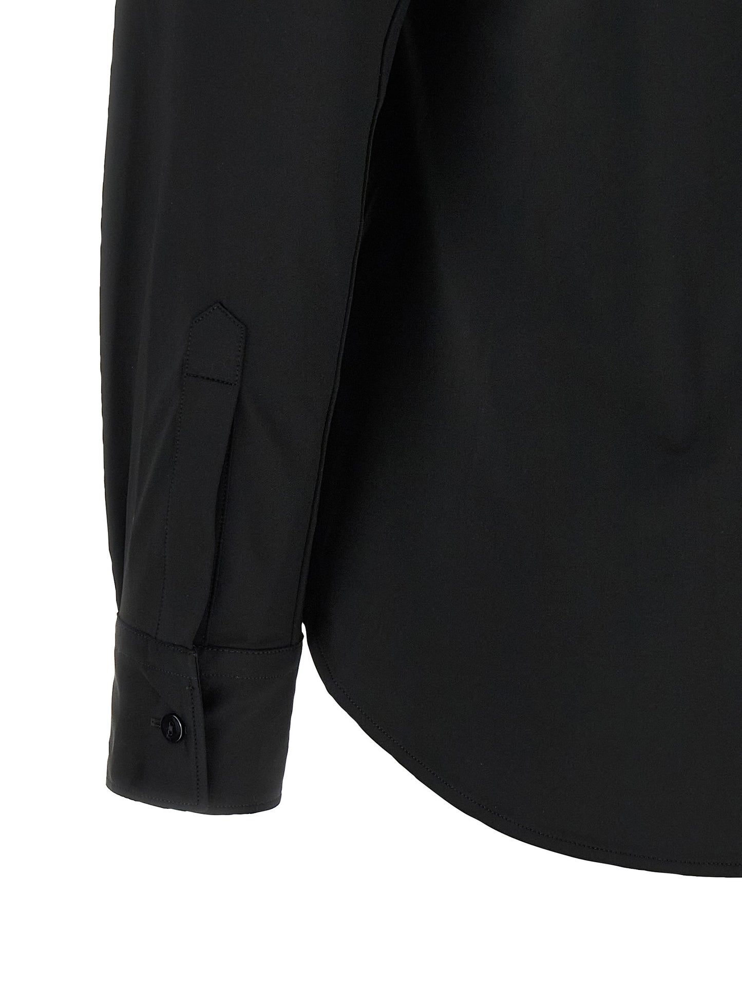Blouse by XACUS for women in stretch polyamide black, featuring a nuanced and nuanced for a sophisticated finish.