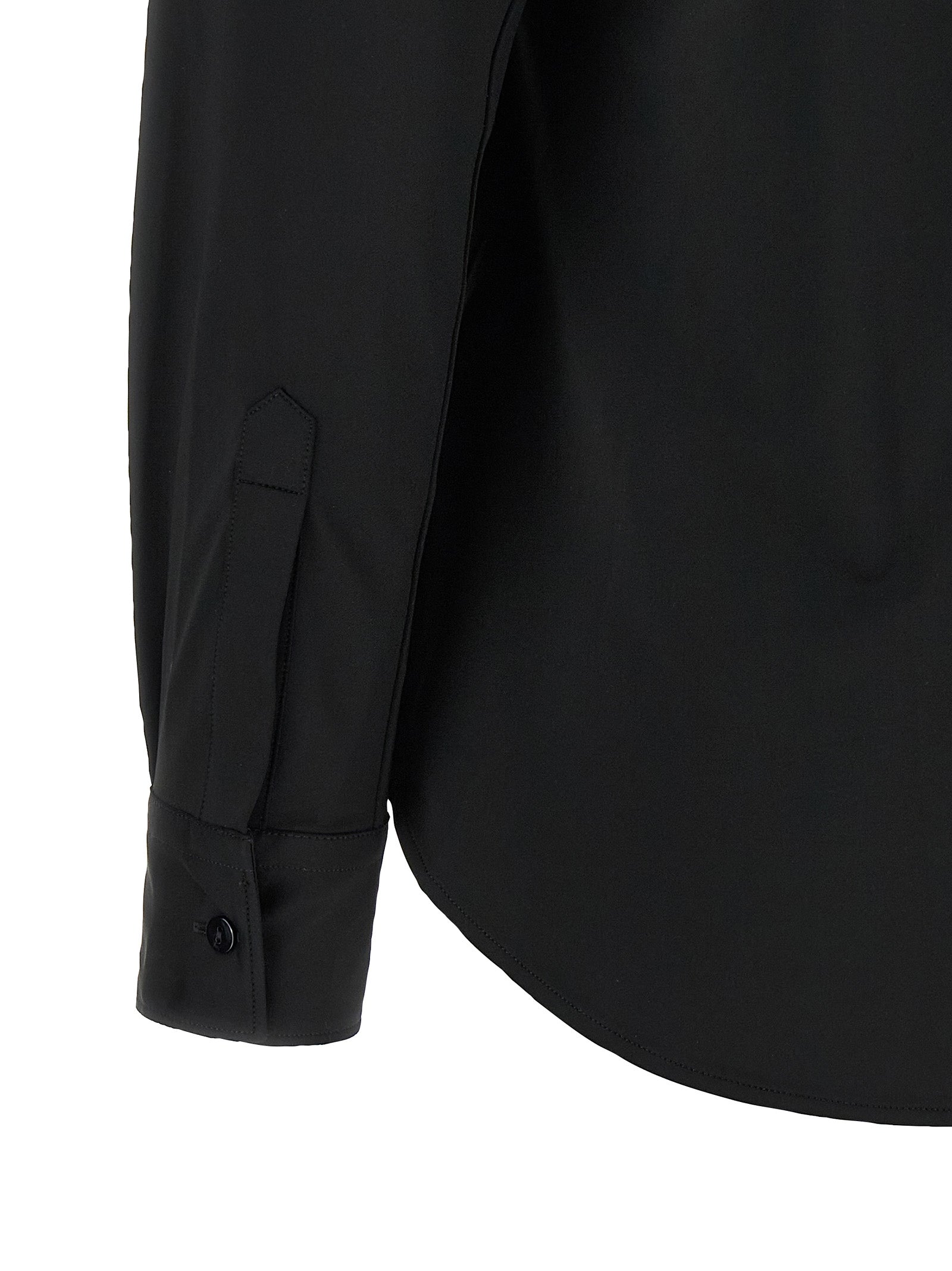 Blouse by XACUS for women in stretch polyamide black, featuring a nuanced and nuanced for a sophisticated finish.