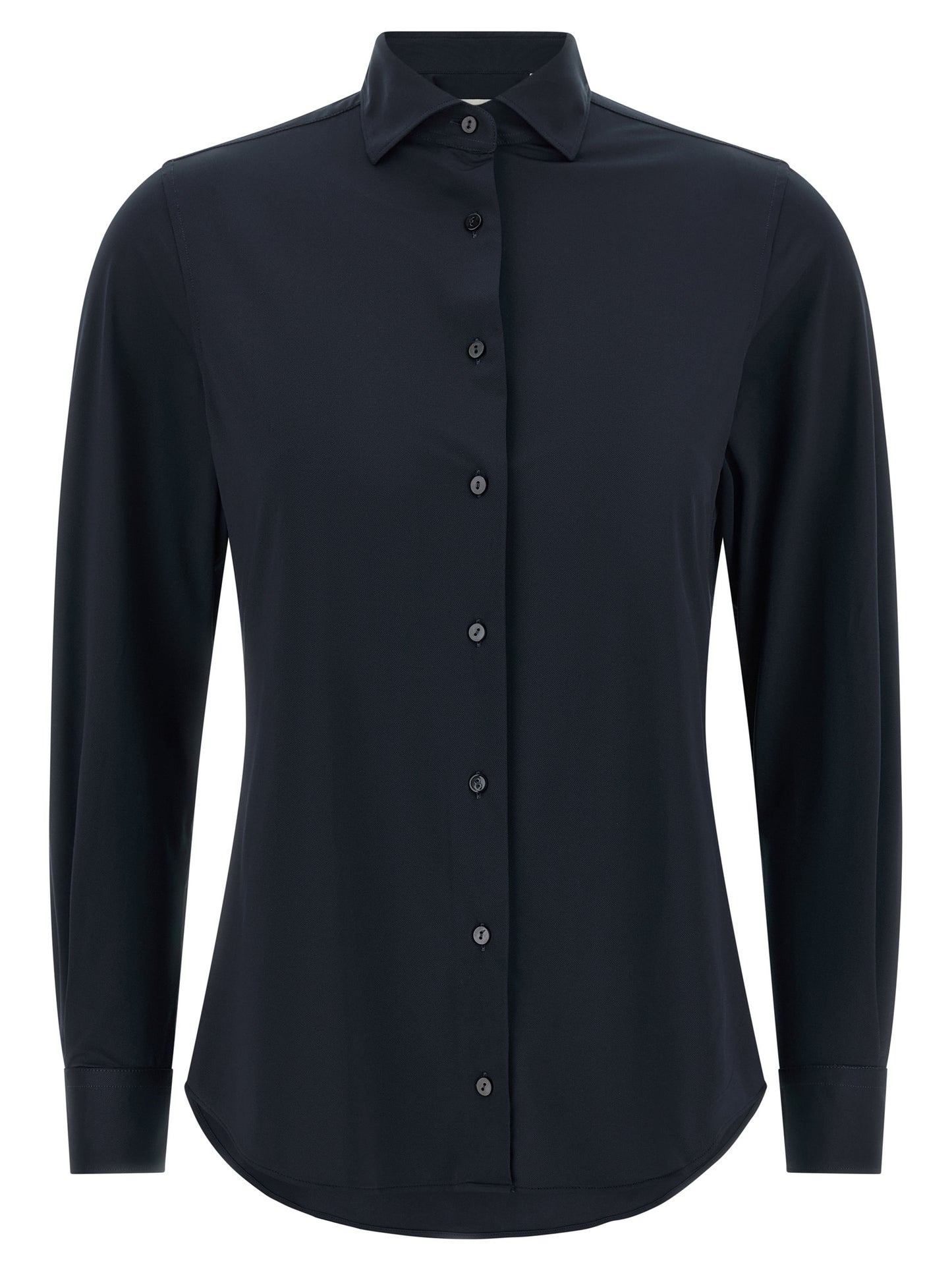 XACUS Women's Long-Sleeve Stretch Polyamide Blouse - Blue