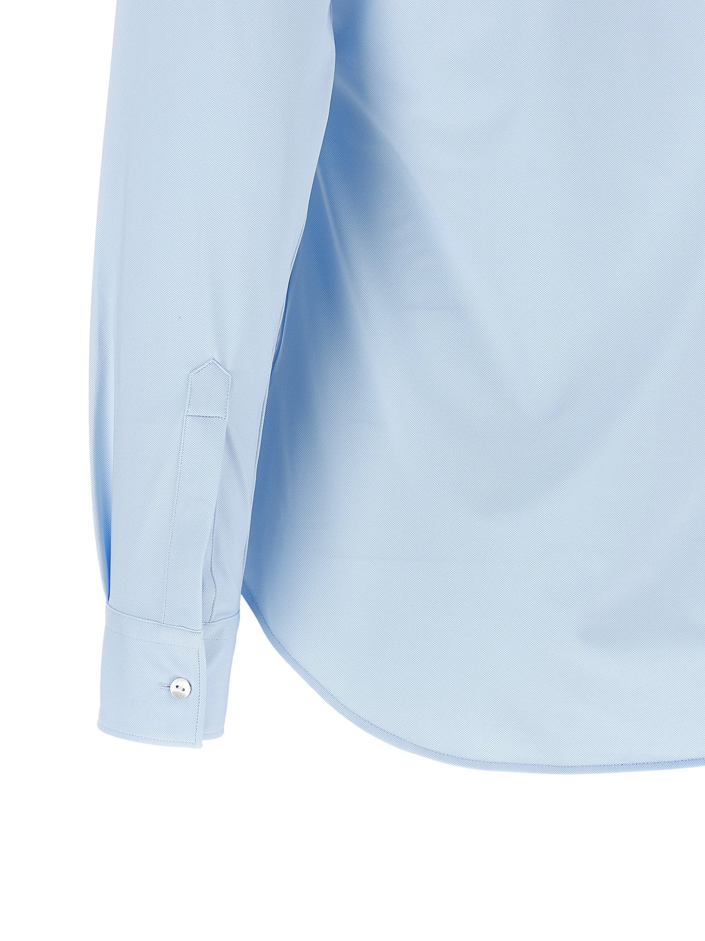 Blouse by XACUS for women in stretch polyamide light-blue presents a discerning silhouette, showcasing a sophisticated and for a truly discerning finish.