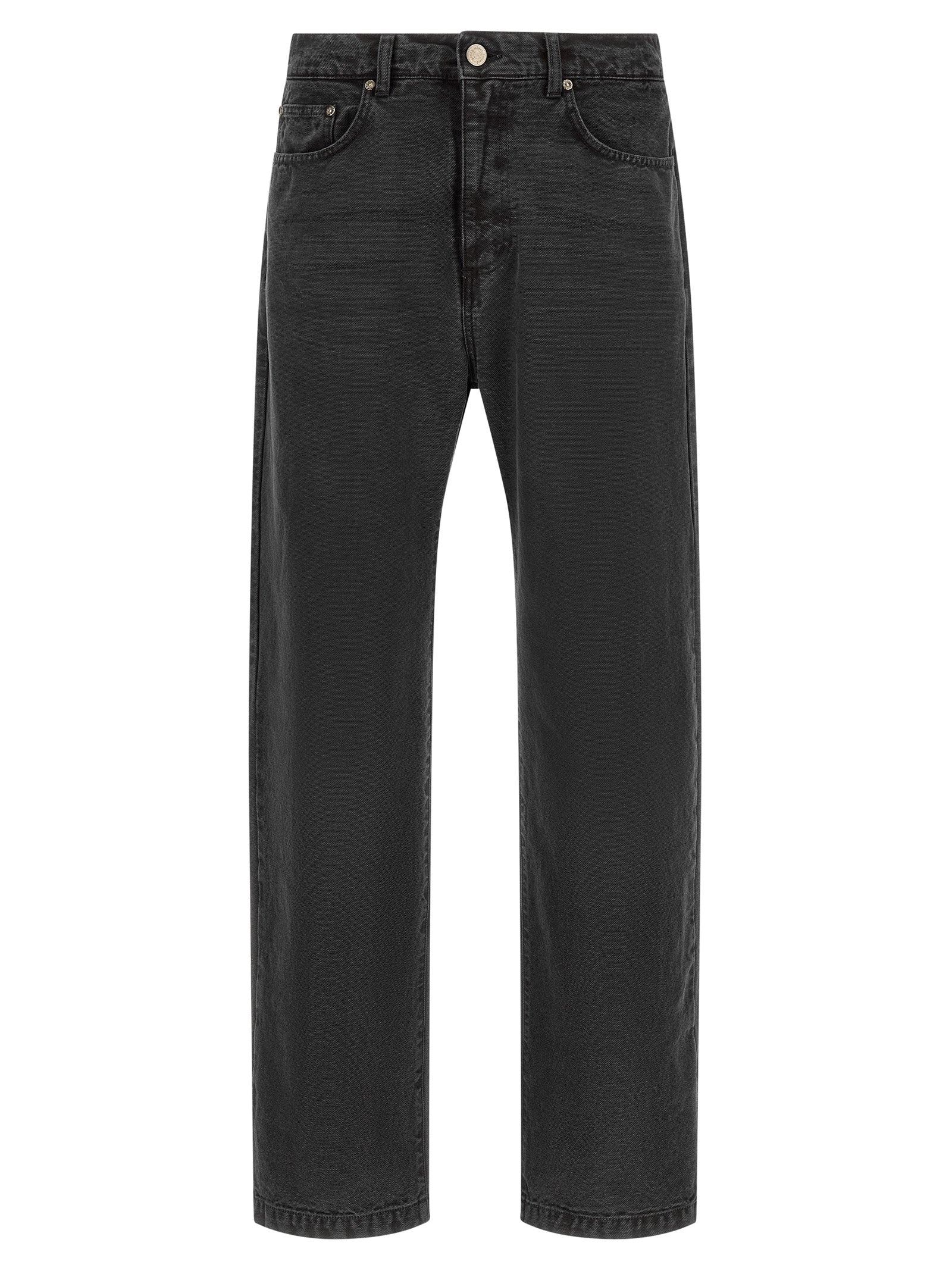 Jeans by MFPEN for men in organic cotton denim gray features an refined tailoring silhouette, showcasing a premium straight-leg & wide with a and long cut for a refined tailoring look.