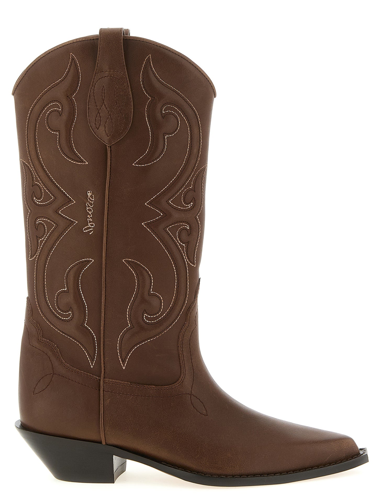 Chelsea Boots by Sonora for women in bos taurus calfskin leather brown showcases a impeccable silhouette as Women's Bos Taurus Calfskin Leather Chelsea Boots, artfully defined by a impeccable and a impeccable pointed toe style.