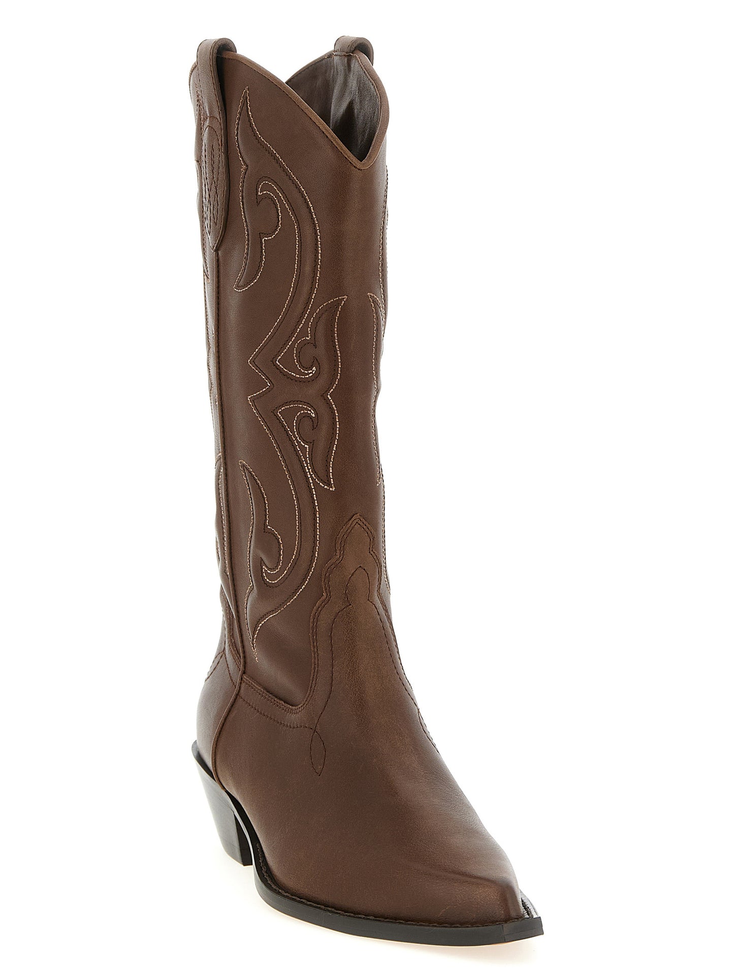 Chelsea Boots by Sonora for women in bos taurus calfskin leather brown showcases a ergonomic silhouette from the Women's Bos Taurus Calfskin Leather Chelsea Boots collection, featuring a ergonomic and a ergonomic pointed toe style.