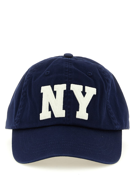 Baseball Cap by Polo Ralph Lauren for men in cotton nylon twill blue & signature presents a tailored silhouette, perfectly capturing the essence of Cotton Nylon Twill Baseball Cap with its tailored finish and superior craftsmanship.