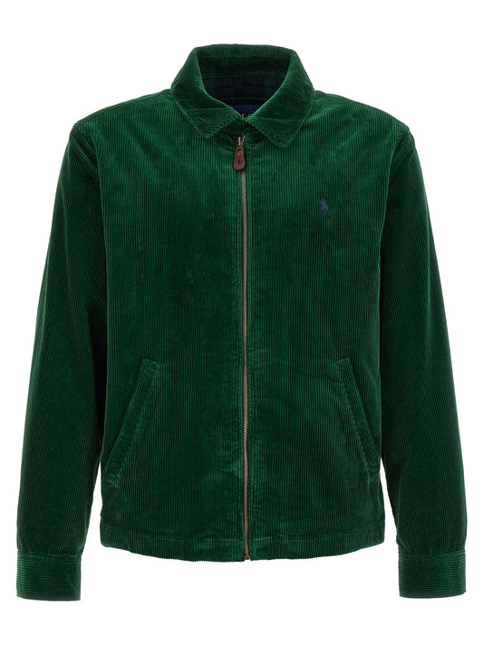 Polo Ralph Lauren Pony Men's Cotton Corduroy Twill Jacket - Bicolour Green