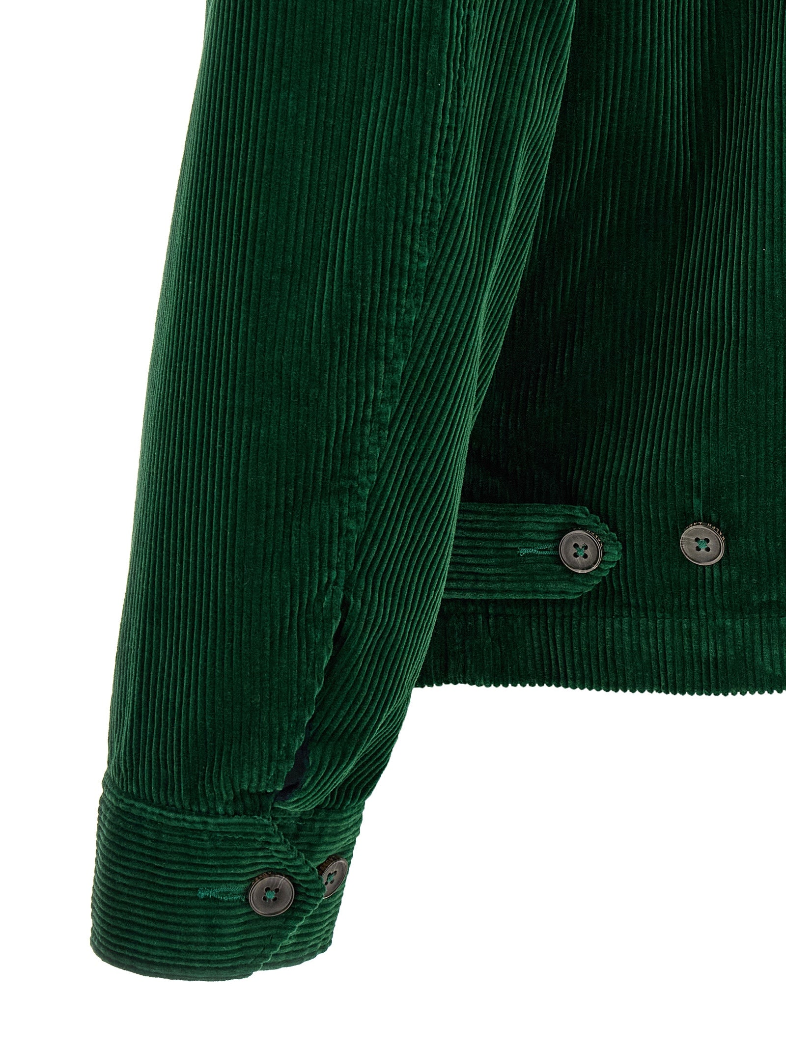 Jacket by Polo Ralph Lauren for men in cotton corduroy twill bicolour & green presents a authentic silhouette, artfully detailed with a authentic and functional for a premium authentic finish.