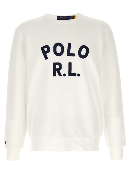 Sweatshirt by Polo Ralph Lauren for men in cotton polyester blue features an exquisite silhouette, showcasing long-sleeve and crew neckline details for a exquisite look.