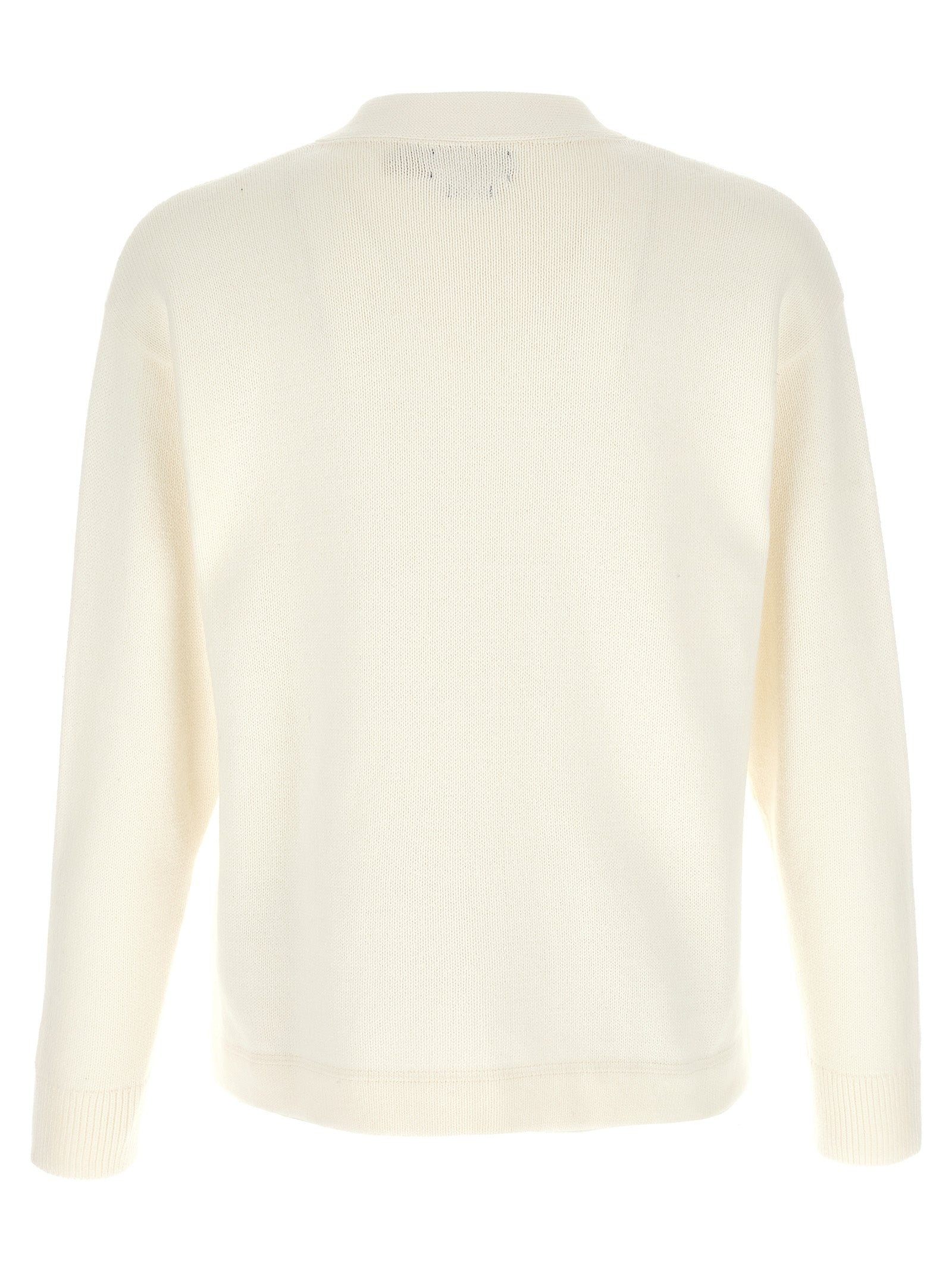 Cardigan by Polo Ralph Lauren for men in cotton bicolour & green features a nuanced silhouette with a refined v-neck neckline and nuanced detailing for a sophisticated look.