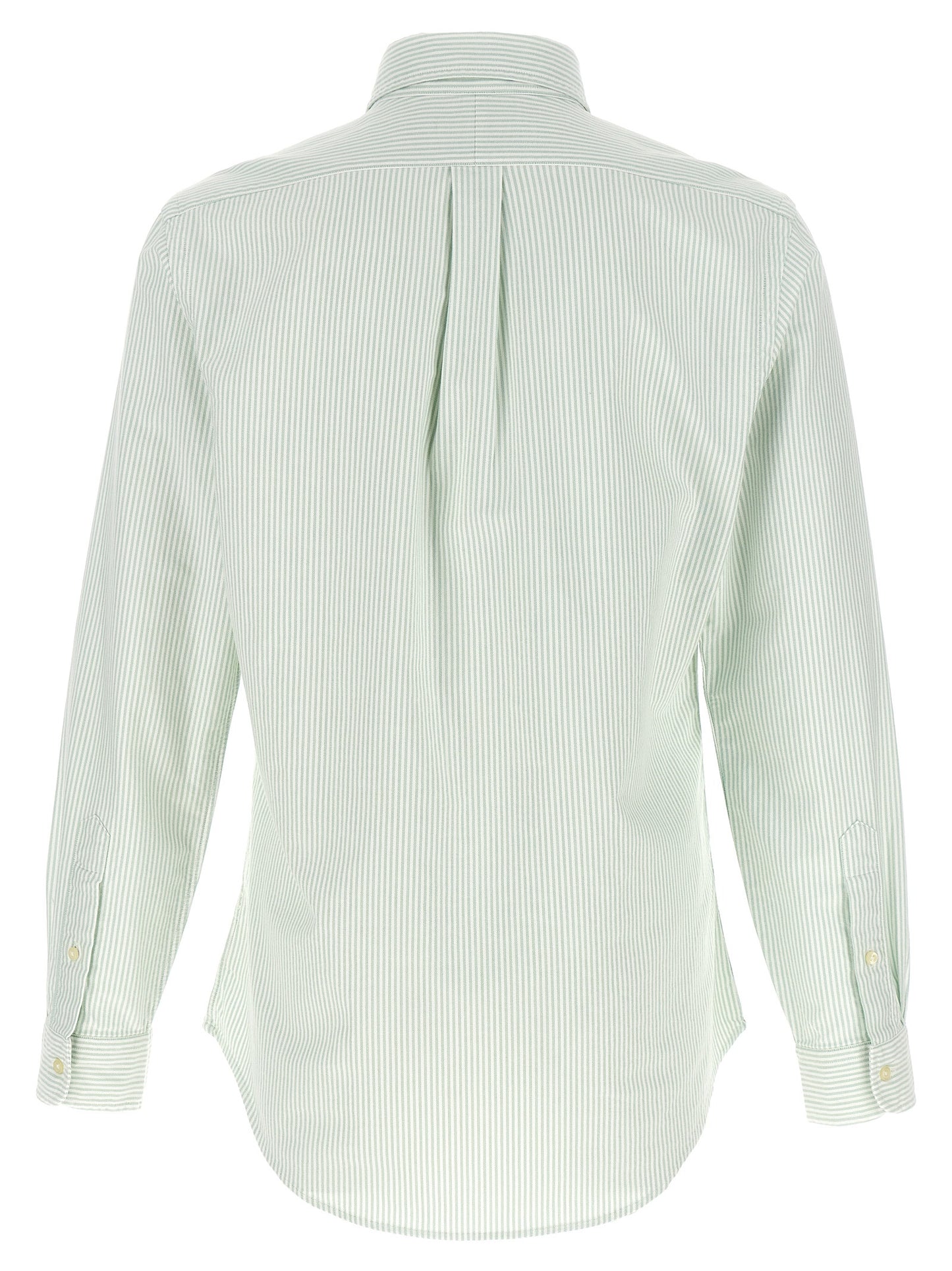 Blouse by Polo Ralph Lauren for men in cotton bicolour, green, patterned & striped features an polished silhouette, showcasing a sophisticated button-down-collar neckline and detail for a truly polished finish.