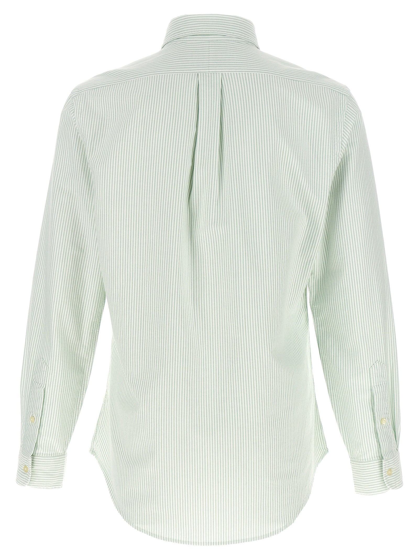 Blouse by Polo Ralph Lauren for men in cotton bicolour, green, patterned & striped features an polished silhouette, showcasing a sophisticated button-down-collar neckline and detail for a truly polished finish.
