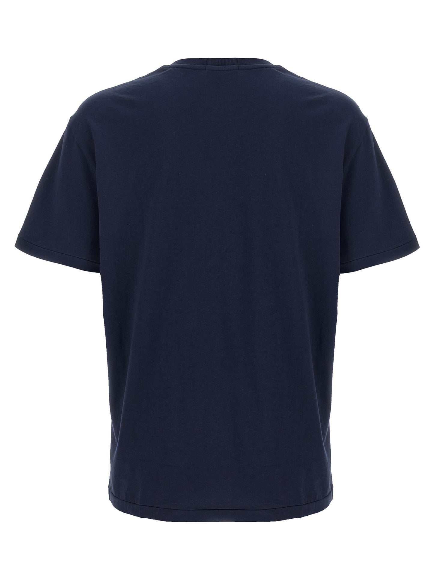 Polo Shirt by Polo Ralph Lauren for men in cotton blue presents a sleek silhouette, featuring a refined crew neckline and for a sleek finish.