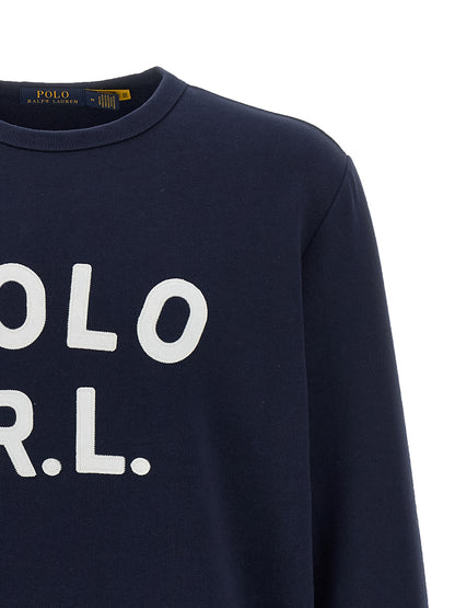 Sweatshirt by Polo Ralph Lauren for men in cotton polyester blue features an exquisite silhouette, showcasing and crew neckline details for a exquisite look.