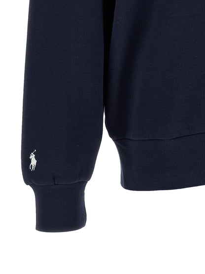 Sweatshirt by Polo Ralph Lauren for men in cotton polyester blue presents a smart casual silhouette, featuring a smart casual and for a sophisticated look.