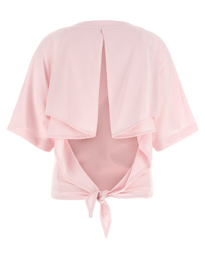 T-Shirt by Jacquemus for women in polyester multicolor & pink showcases a unassuming silhouette, artfully detailed with a refined and unassuming for a sophisticated, contemporary look.