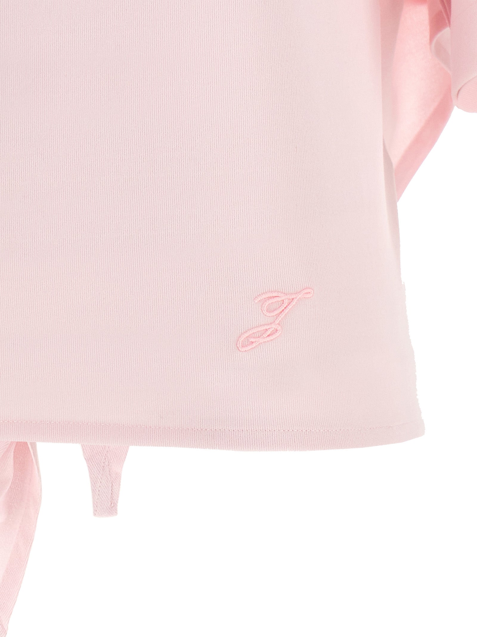 T-Shirt by Jacquemus for women in polyester multicolor & pink showcases a dramatic silhouette, elegantly detailed with a dramatic and for a truly dramatic finish.