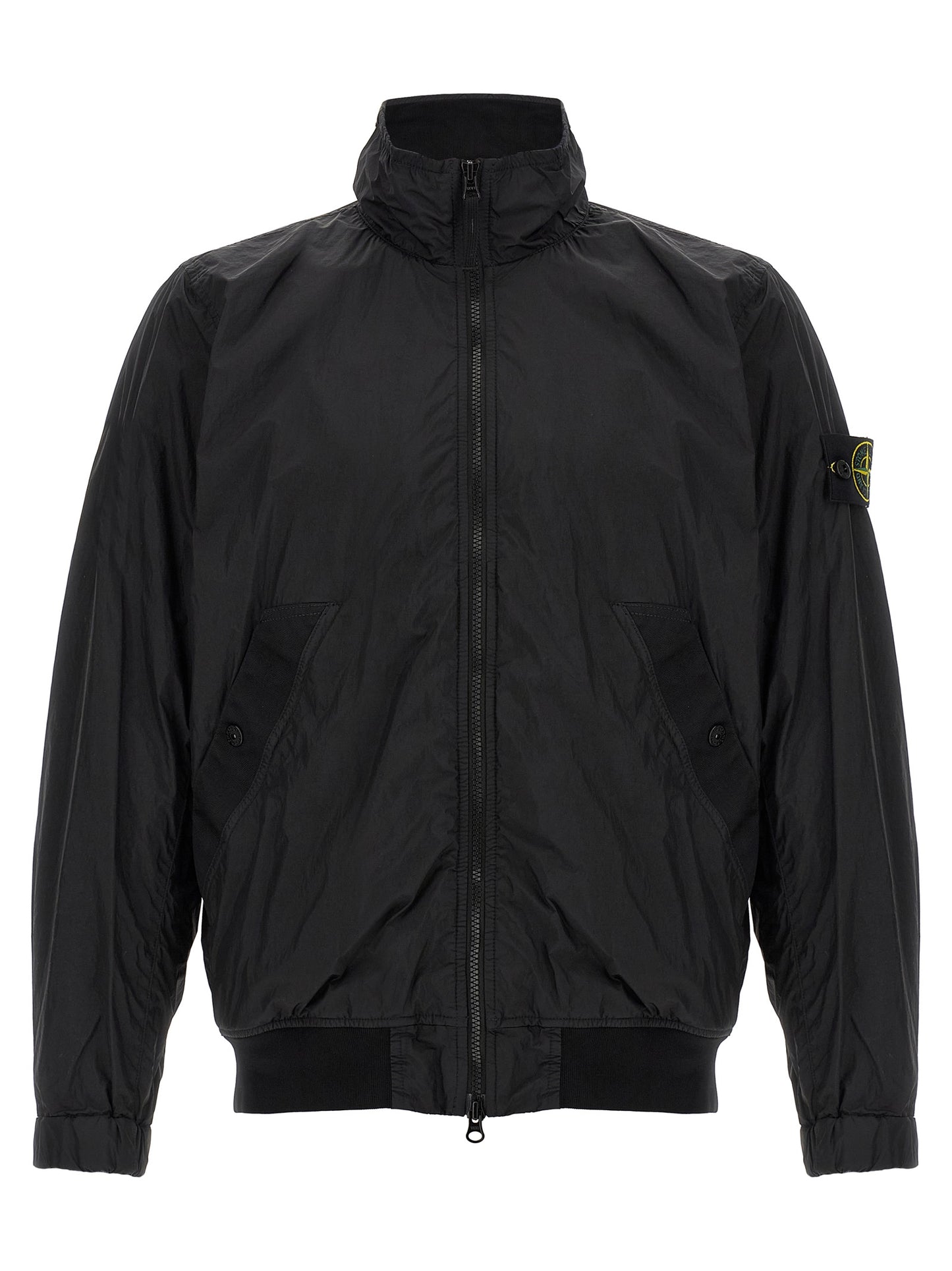 Stone Island Men's Lightweight Nylon & Resin Overcoat - Black Signature