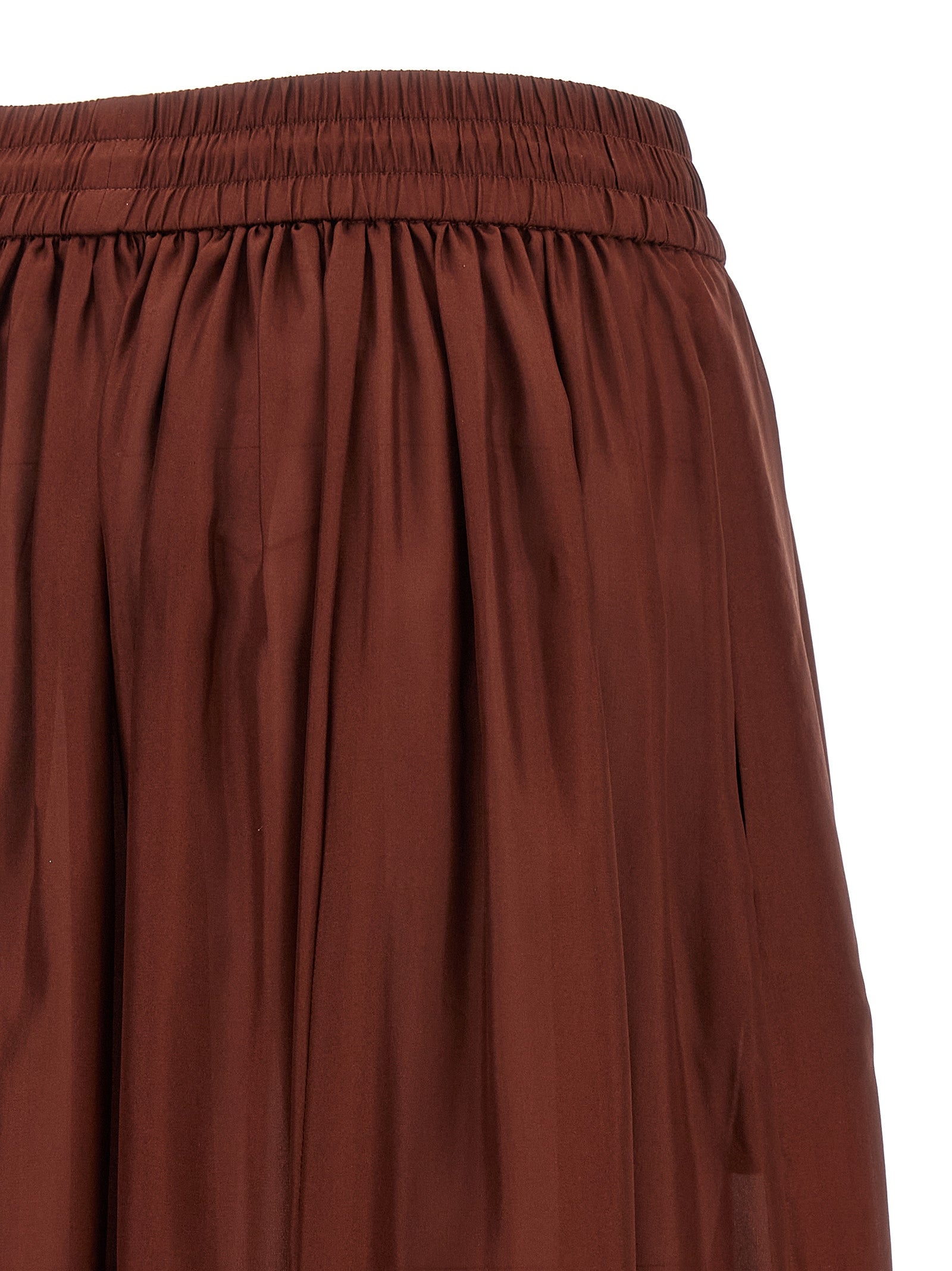 Skirt by Zimmermann for women in silk bordeaux features a captivating silhouette, showcasing the captivating Women's Silk Mini Skirt design with a sophisticated mini for a captivating look.