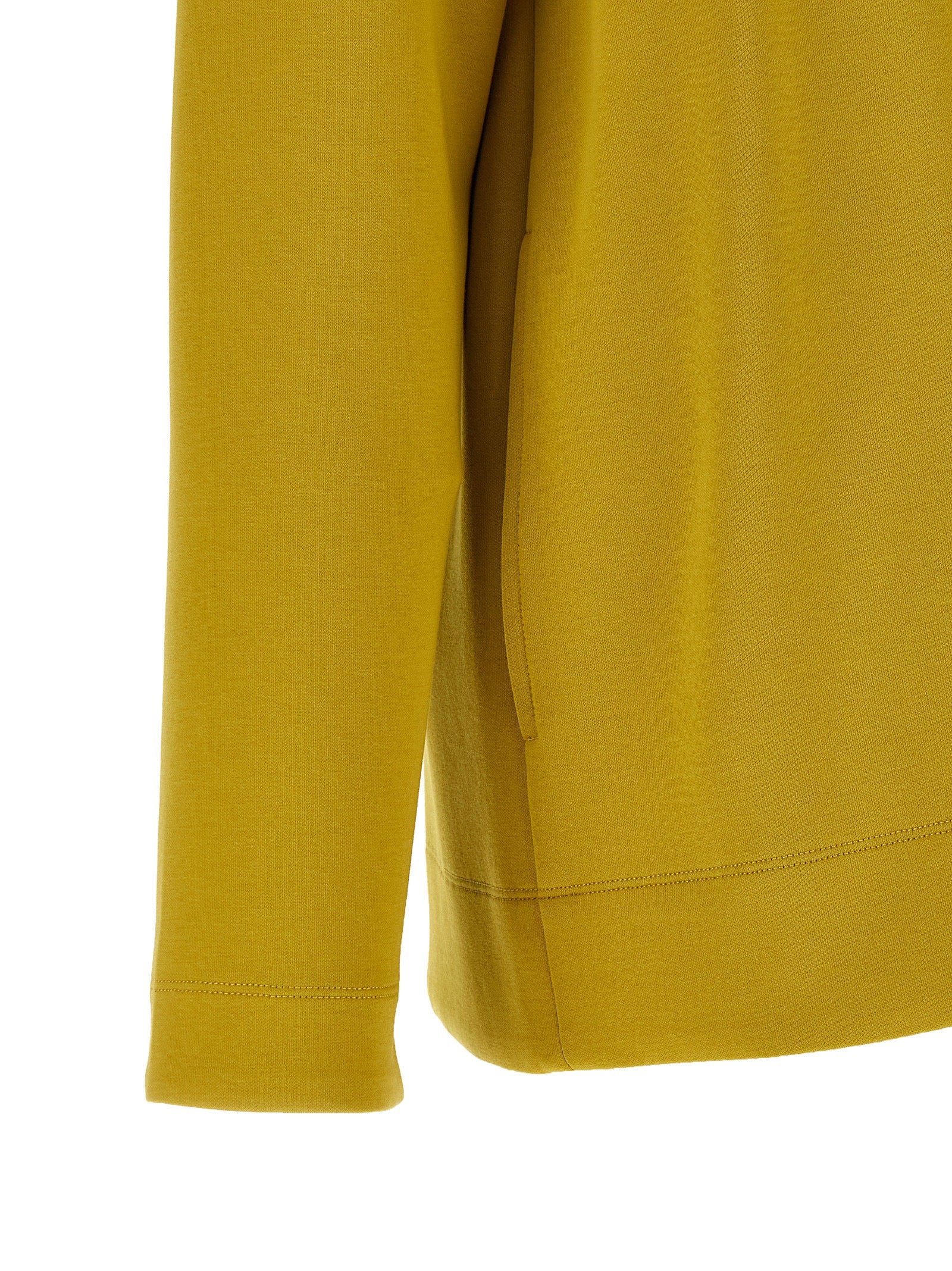 Sweatshirt Hoodie by S Max Mara for women in stretch polyester cotton bicolour & yellow features an dramatic silhouette, showcasing a sophisticated and dramatic for a refined, modern aesthetic.
