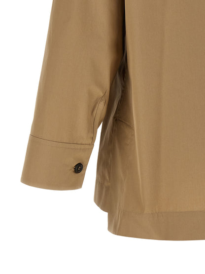 S Max Mara Women's Relaxed Fit Long-Sleeve Cotton Blouse - Beige Horn