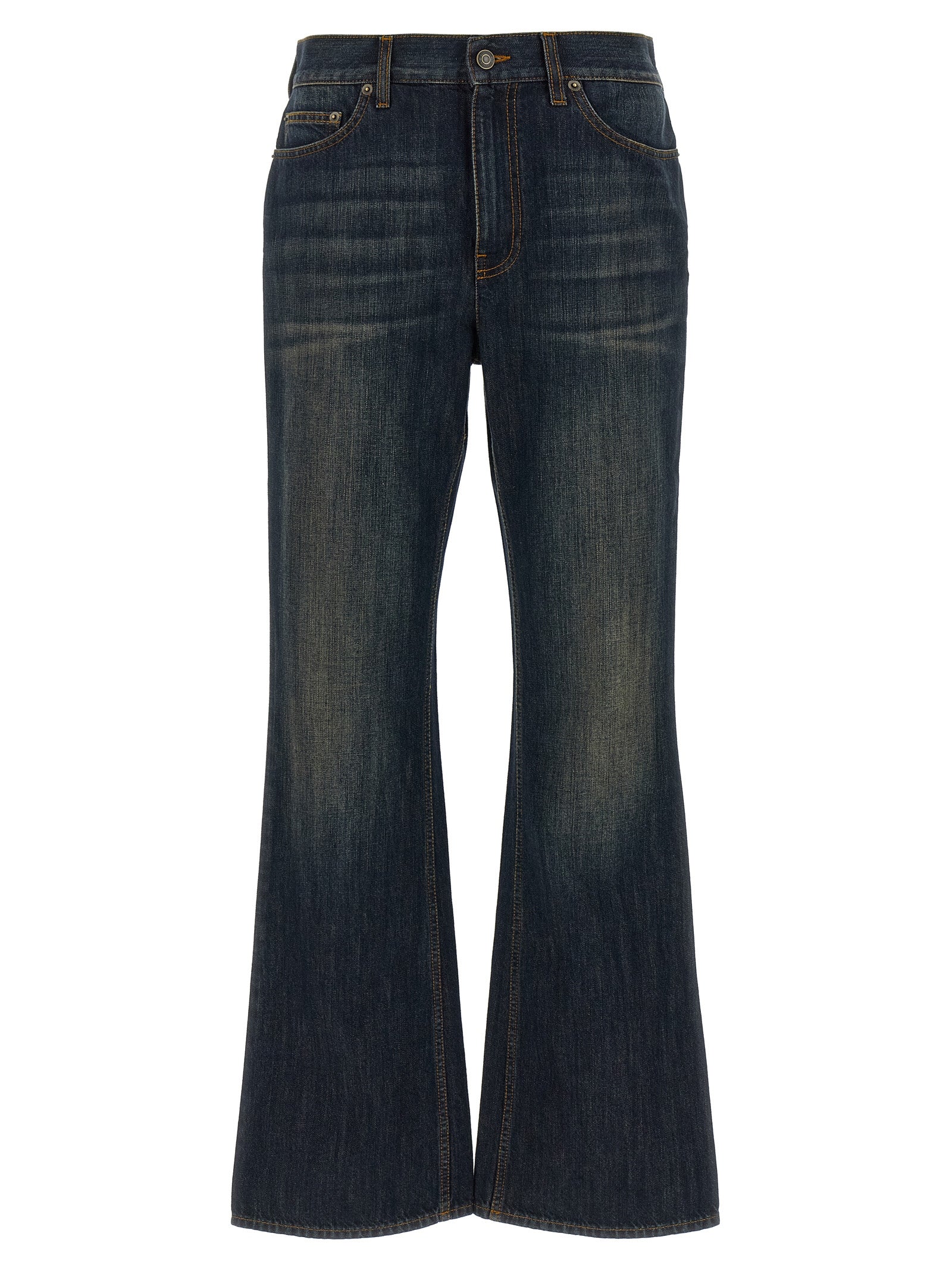 Jeans by Burberry for women in denim cotton blue features an sophisticated high rise and flared with a precise long, creating a sophisticated and sophisticated silhouette.