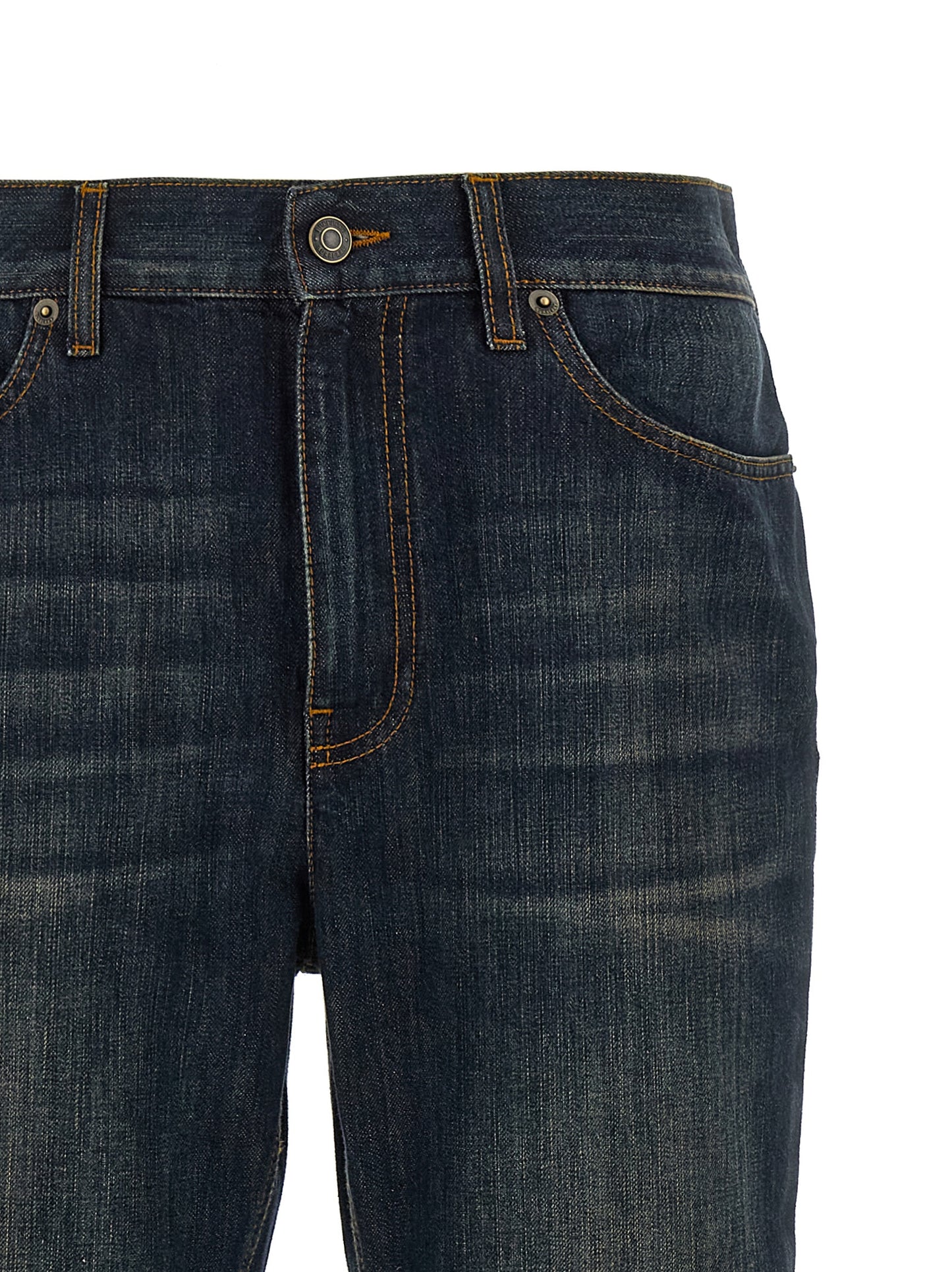 Jeans by Burberry for women in denim cotton blue features an sartorial flared and long with a high rise cut for a sartorial finish.