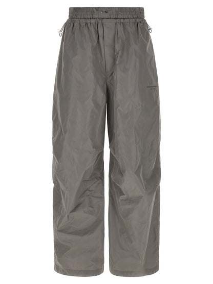 Joggers by Alexander Wang for women in polyester gray features an sophisticated and athletic & wide with a precise long, creating a sophisticated and sophisticated silhouette.