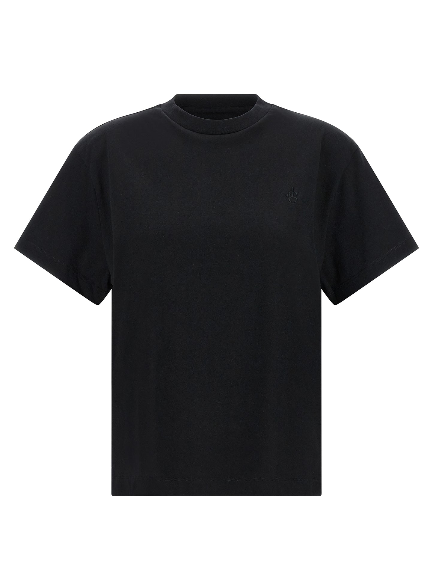 T-Shirt by Jil Sander for women in cotton multicolor showcases a dramatic silhouette, elegantly detailed with a dramatic and for a truly dramatic finish.