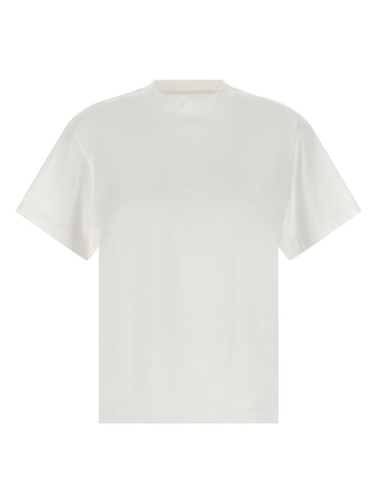T-Shirt by Jil Sander for women in cotton multicolor showcases a fashionable silhouette, elegantly detailed with a fashionable and for a sophisticated, high-fashion look.