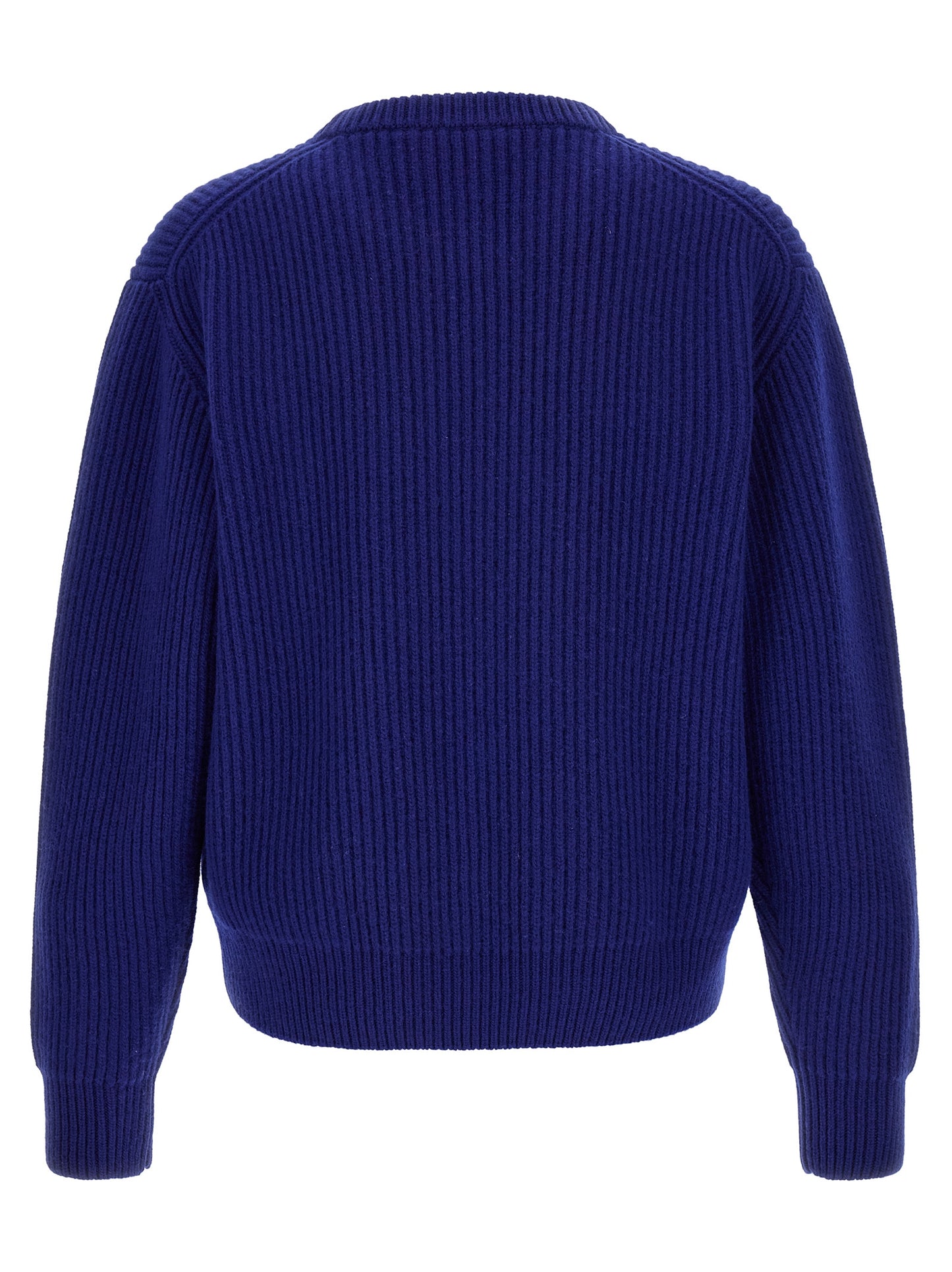Cardigan by Jil Sander for men in wool blue features an crisp silhouette, showcasing a sophisticated crew neckline and detail for a truly crisp finish.